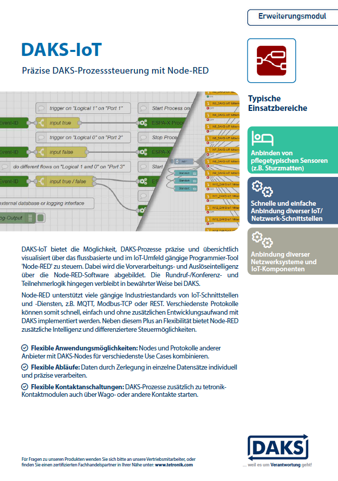DAKS Mobile Client Produktinfo-Flyer