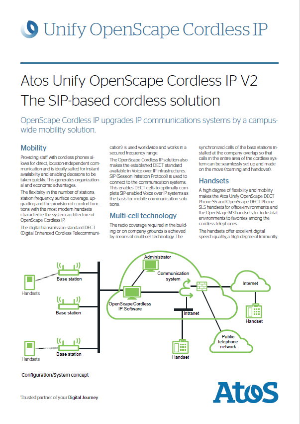 OpenScape 4000 V8 data sheet