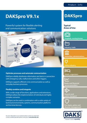 DAKSpro – Product Info